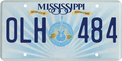 MS license plate OLH484