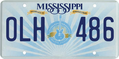 MS license plate OLH486