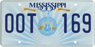 MS license plate OOT169