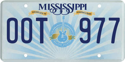 MS license plate OOT977