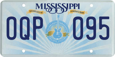MS license plate OQP095