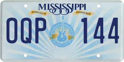 MS license plate OQP144