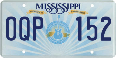 MS license plate OQP152