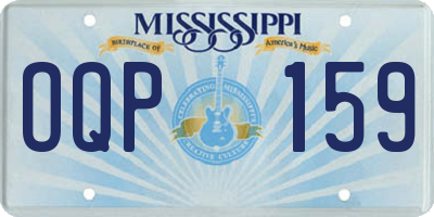 MS license plate OQP159
