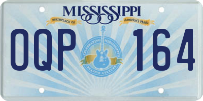 MS license plate OQP164