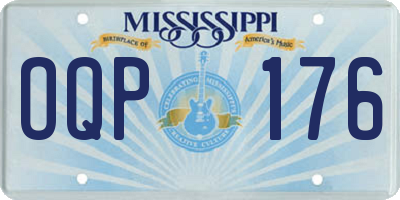 MS license plate OQP176