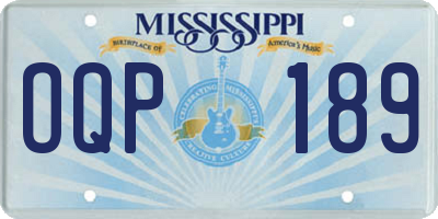 MS license plate OQP189