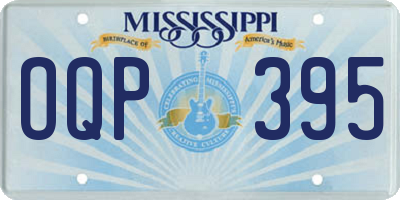 MS license plate OQP395