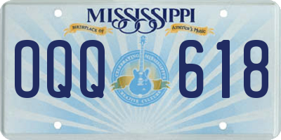 MS license plate OQQ618