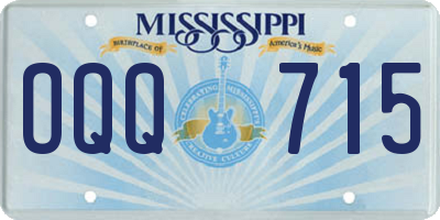 MS license plate OQQ715