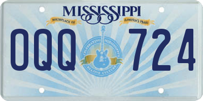 MS license plate OQQ724