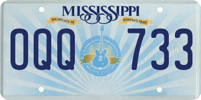 MS license plate OQQ733
