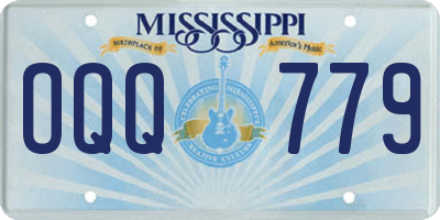 MS license plate OQQ779