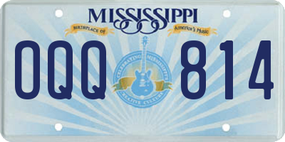 MS license plate OQQ814