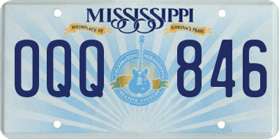 MS license plate OQQ846