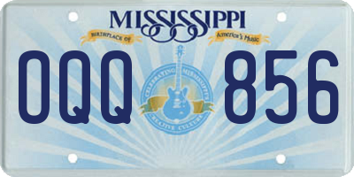 MS license plate OQQ856