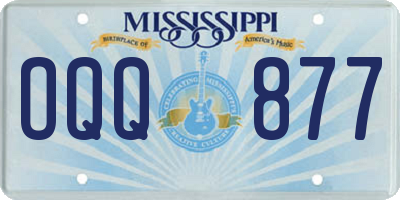 MS license plate OQQ877
