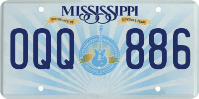 MS license plate OQQ886