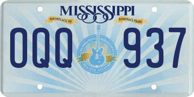 MS license plate OQQ937