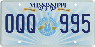 MS license plate OQQ995