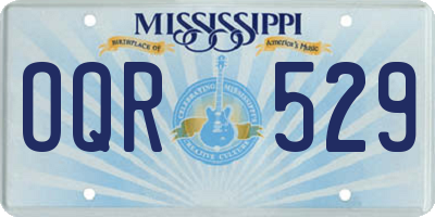 MS license plate OQR529