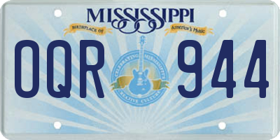 MS license plate OQR944