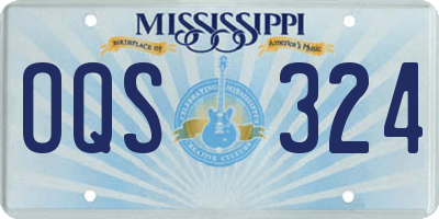 MS license plate OQS324