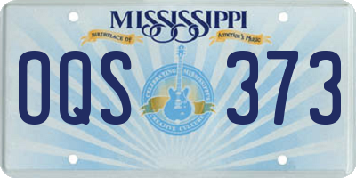 MS license plate OQS373