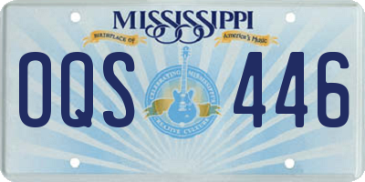 MS license plate OQS446