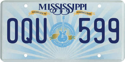 MS license plate OQU599