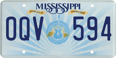 MS license plate OQV594