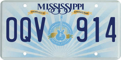 MS license plate OQV914