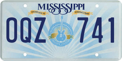 MS license plate OQZ741