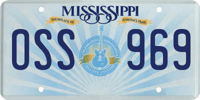 MS license plate OSS969