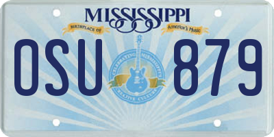 MS license plate OSU879