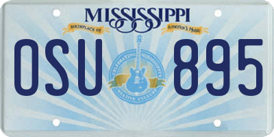 MS license plate OSU895