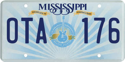 MS license plate OTA176