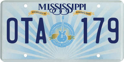 MS license plate OTA179