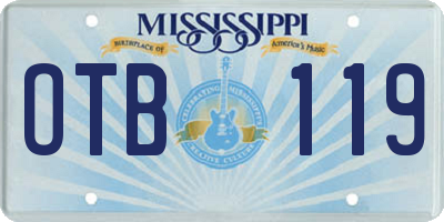 MS license plate OTB119