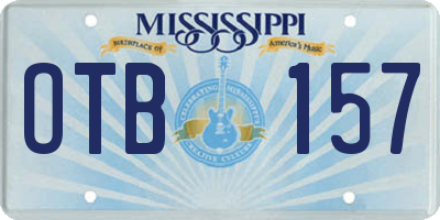 MS license plate OTB157