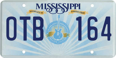 MS license plate OTB164