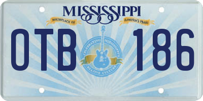 MS license plate OTB186