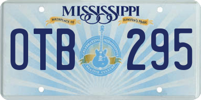 MS license plate OTB295