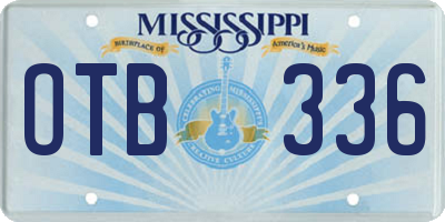 MS license plate OTB336