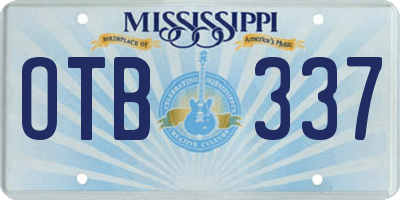 MS license plate OTB337