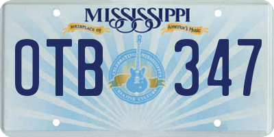 MS license plate OTB347