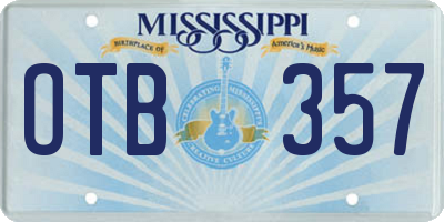 MS license plate OTB357