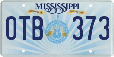 MS license plate OTB373
