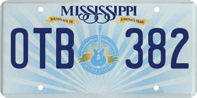 MS license plate OTB382