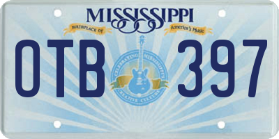 MS license plate OTB397